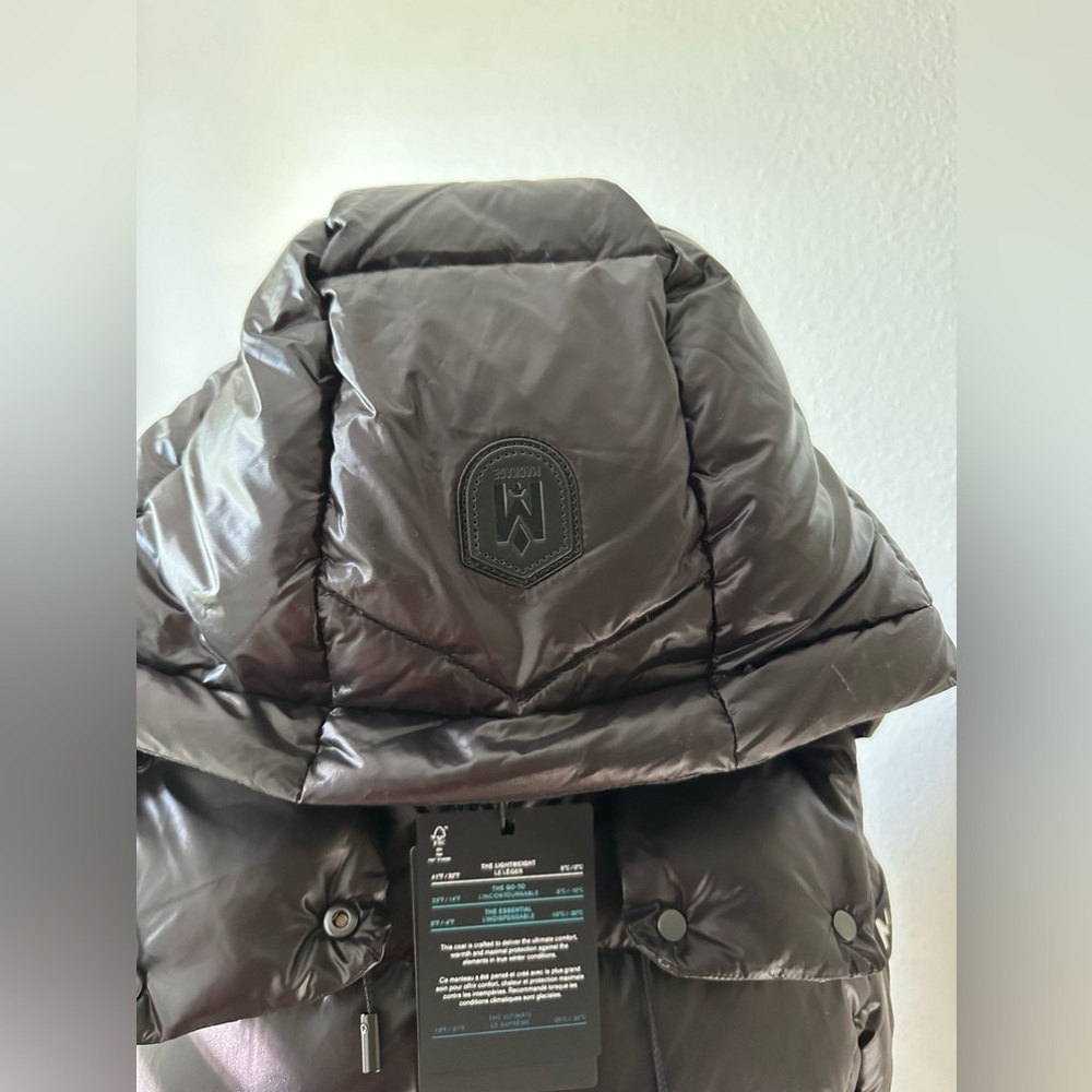 Mackage Madalyn Lustrous Down V Jacket Black - Picture 11 of 14